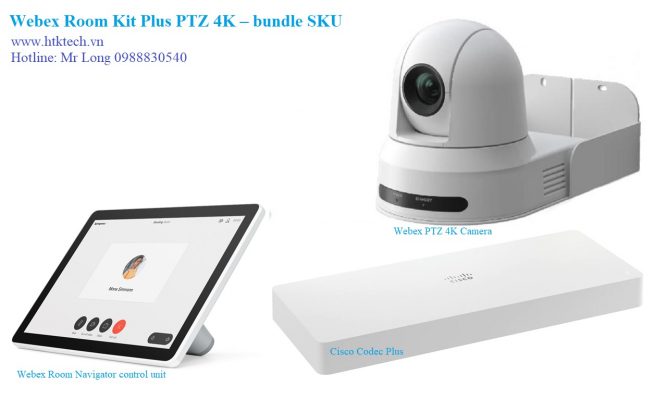 Thiết bị hội nghị truyền hình Cisco Webex Room Kit Plus PTZ 4K